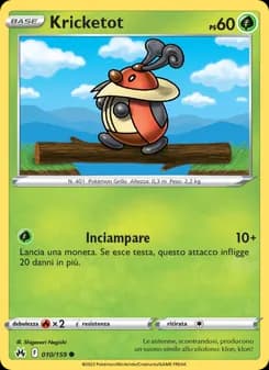 Kricketot card in Italian