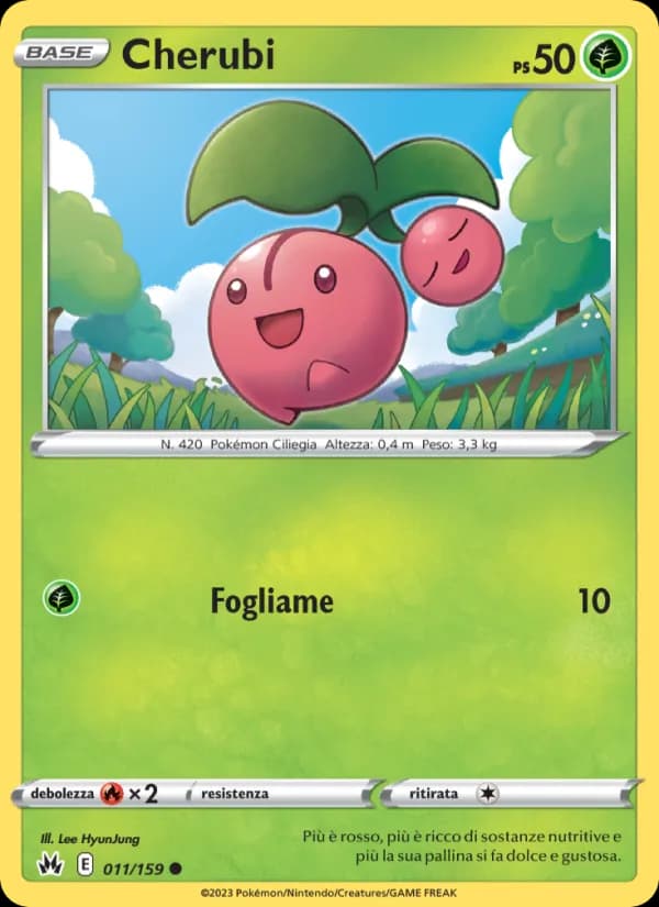 Cherubi card in Italian