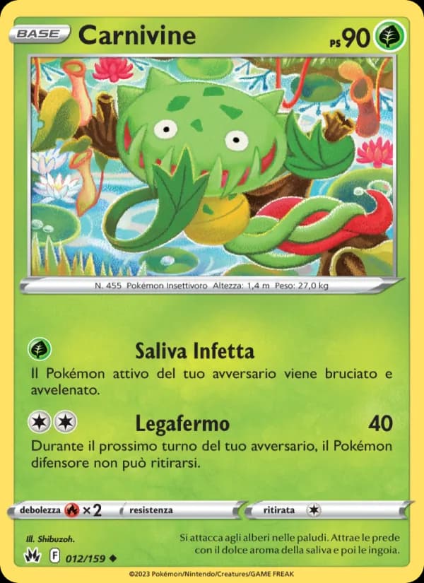 Carnivine card in Italian