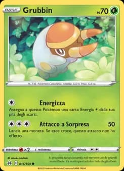 Grubbin card in Italian
