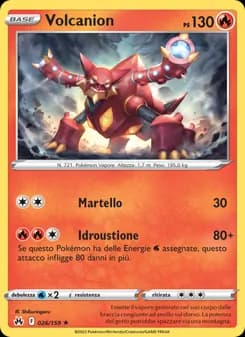 Volcanion card in Italian