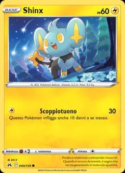 Shinx card in Italian