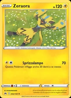 Zeraora card in Italian