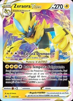 Zeraora V ASTRO card in Italian