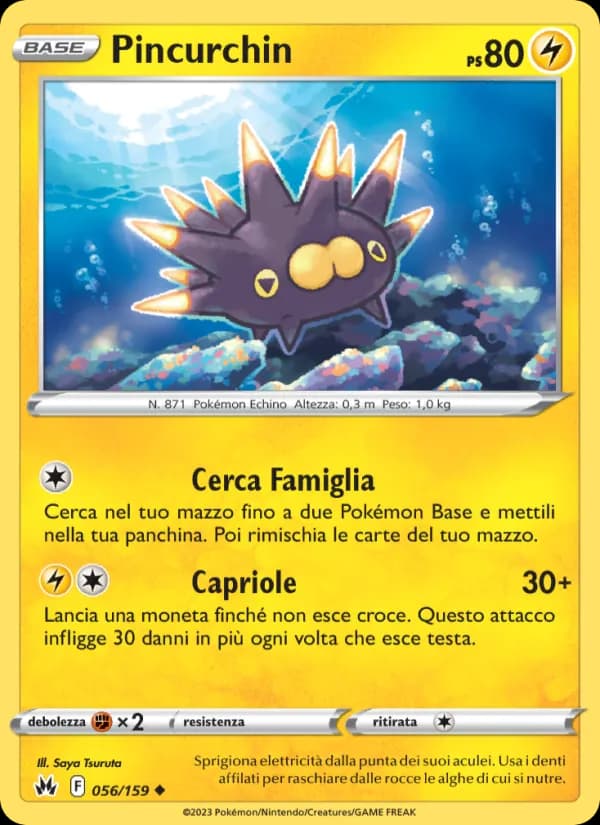Pincurchin card in Italian