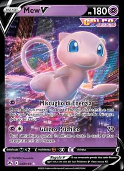 Mew V card in Italian