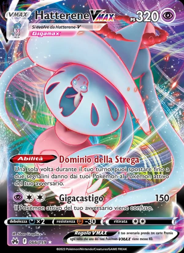 Hatterene VMAX card in Italian