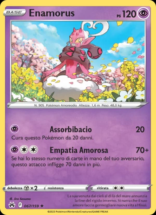 Enamorus card in Italian