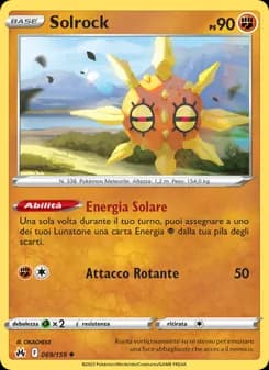Solrock card in Italian