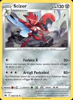 Scizor card in Italian