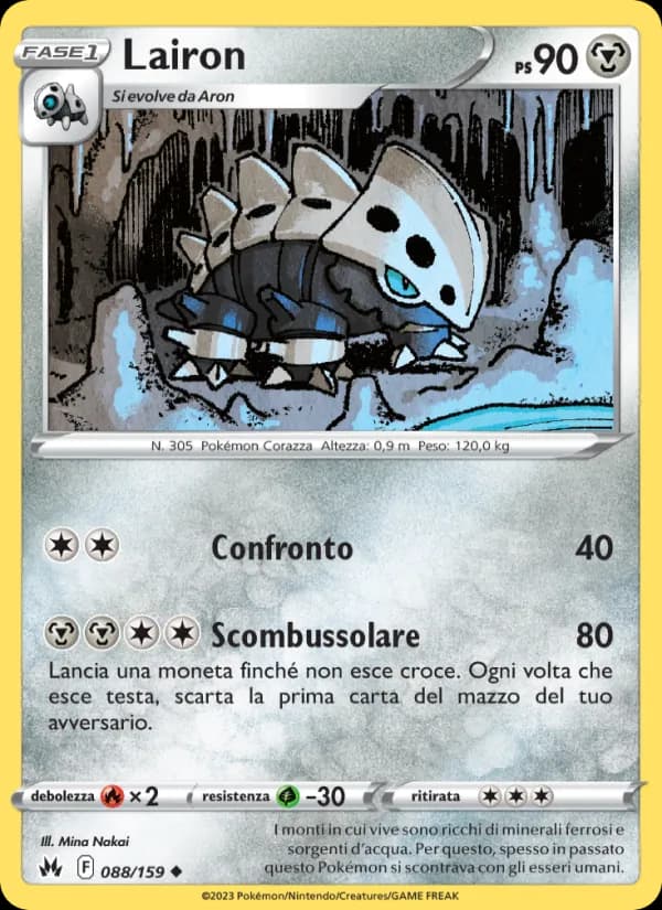 Lairon card in Italian