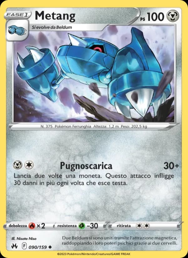 Metang card in Italian