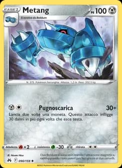 Metang card in Italian
