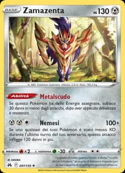 Zamazenta card in Italian