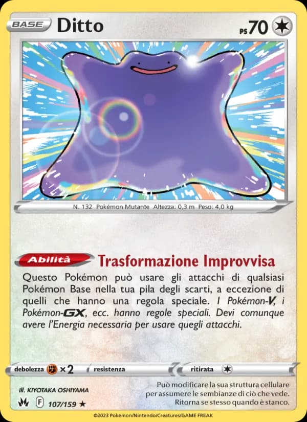Ditto card in Italian