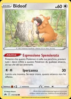 Bidoof card in Italian