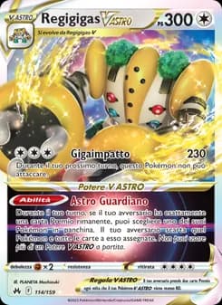 Regigigas V ASTRO card in Italian