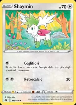 Shaymin card in Italian