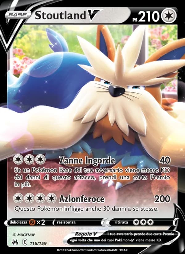 Stoutland V card in Italian