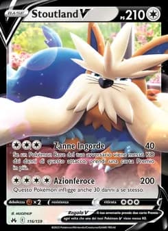 Stoutland V card in Italian