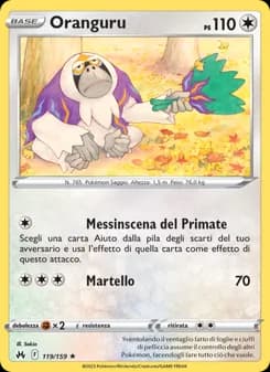 Oranguru card in Italian