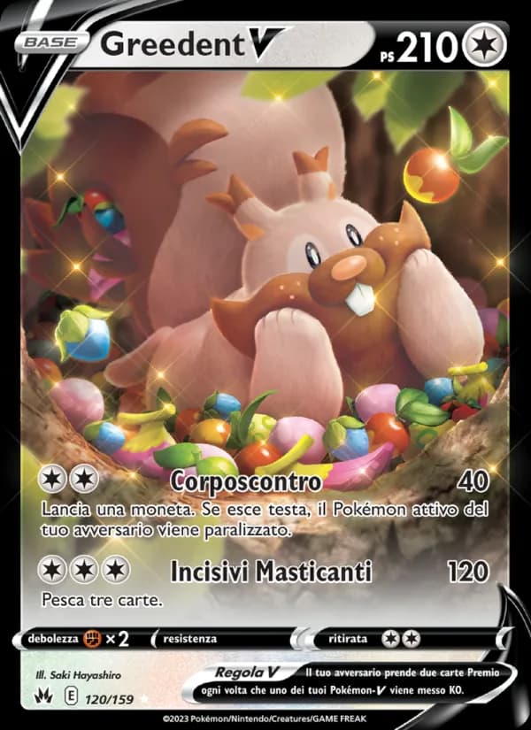 Greedent V card in Italian