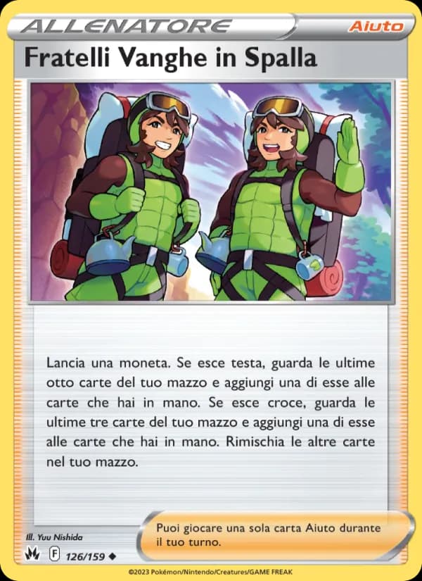 Fratelli Vanghe in Spalla card in Italian