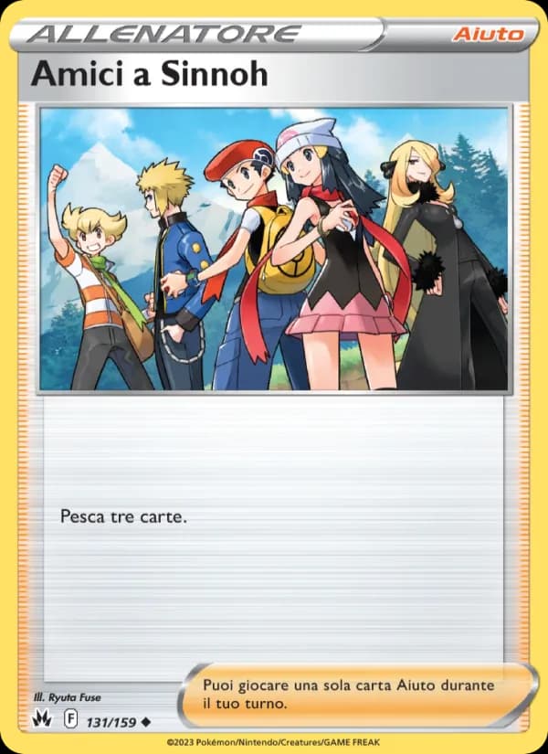 Amici a Sinnoh card in Italian