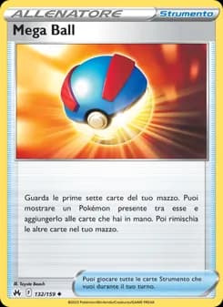 Mega Ball card in Italian