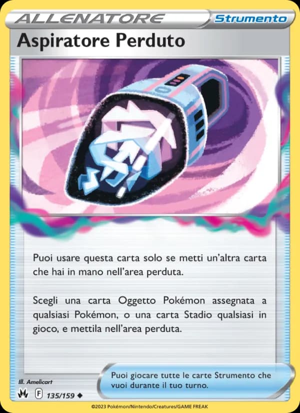 Aspiratore Perduto card in Italian