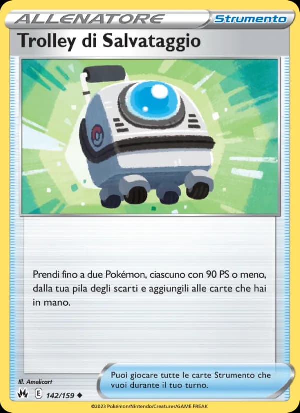 Trolley di Salvataggio card in Italian