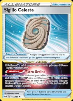 Sigillo Celeste card in Italian
