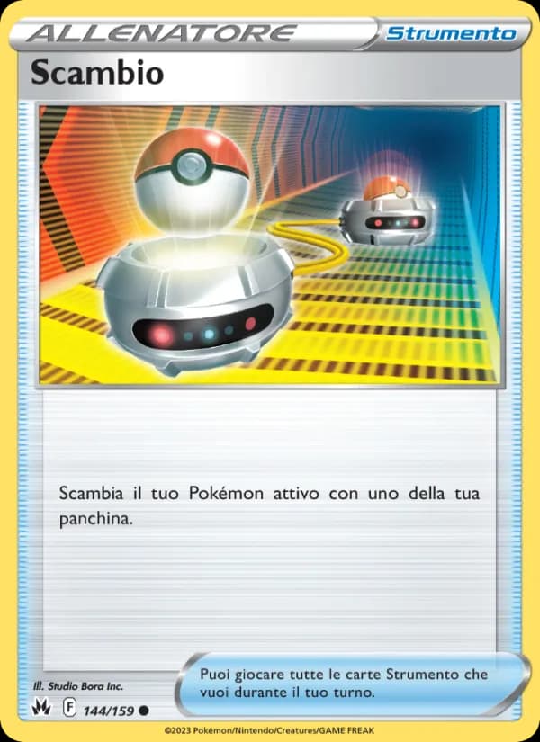 Scambio card in Italian