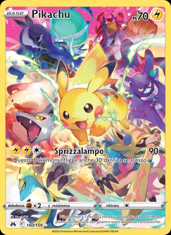 Pikachu card in Italian