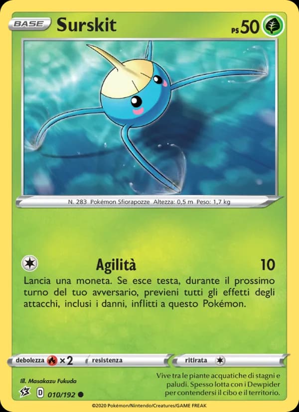Surskit card in Italian