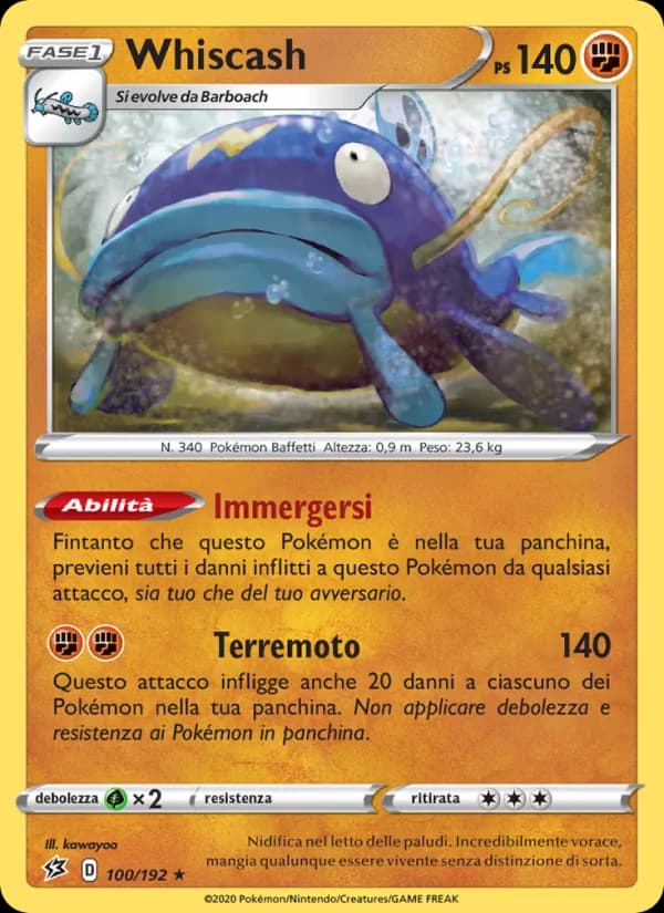 Whiscash card in Italian