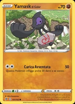 Yamask di Galar card in Italian