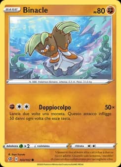 Binacle card in Italian