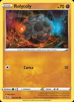 Rolycoly card in Italian