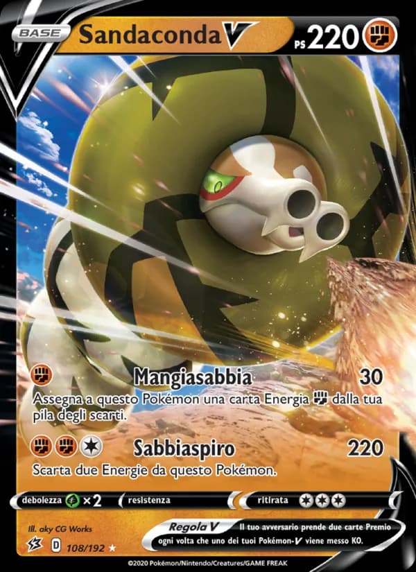 Sandaconda V card in Italian