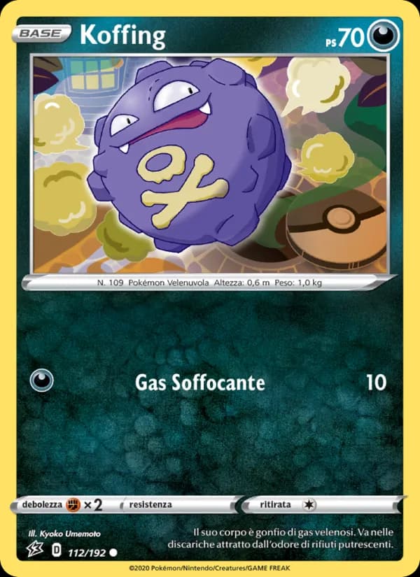 Koffing card in Italian