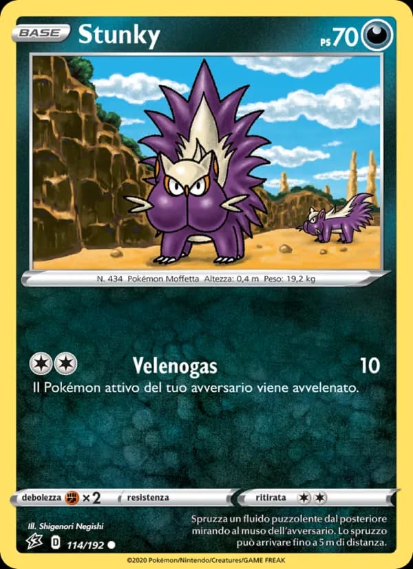 Stunky card in Italian