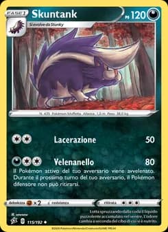 Skuntank card in Italian