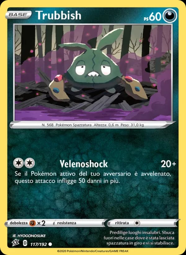 Trubbish card in Italian
