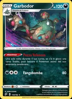 Garbodor card in Italian