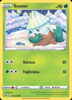 Snover card in Italian