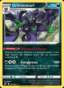 Grimmsnarl card in Italian