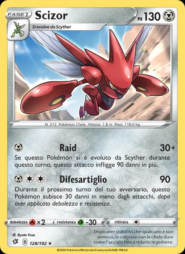 Scizor card in Italian