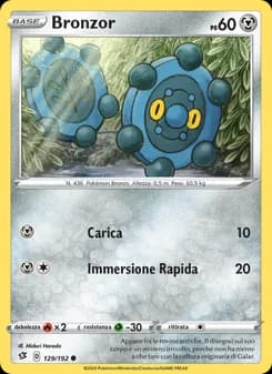 Bronzor card in Italian