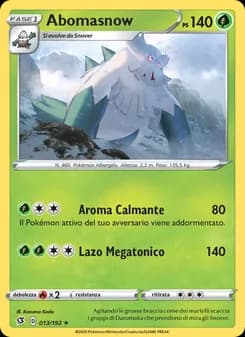 Abomasnow card in Italian